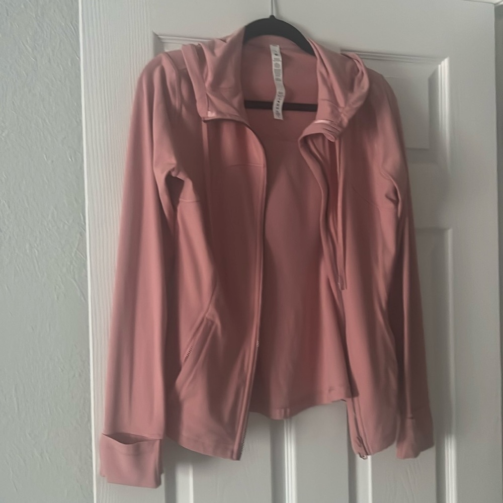 Lululemon Hood Define Jacket size 10 color Pink
